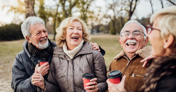 Baby boomer audience in group discussion