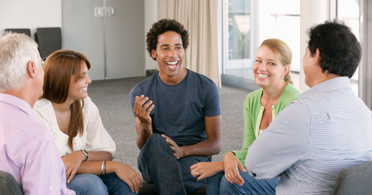 •	Small group of Generation X respondents sharing opinions during qualitative research