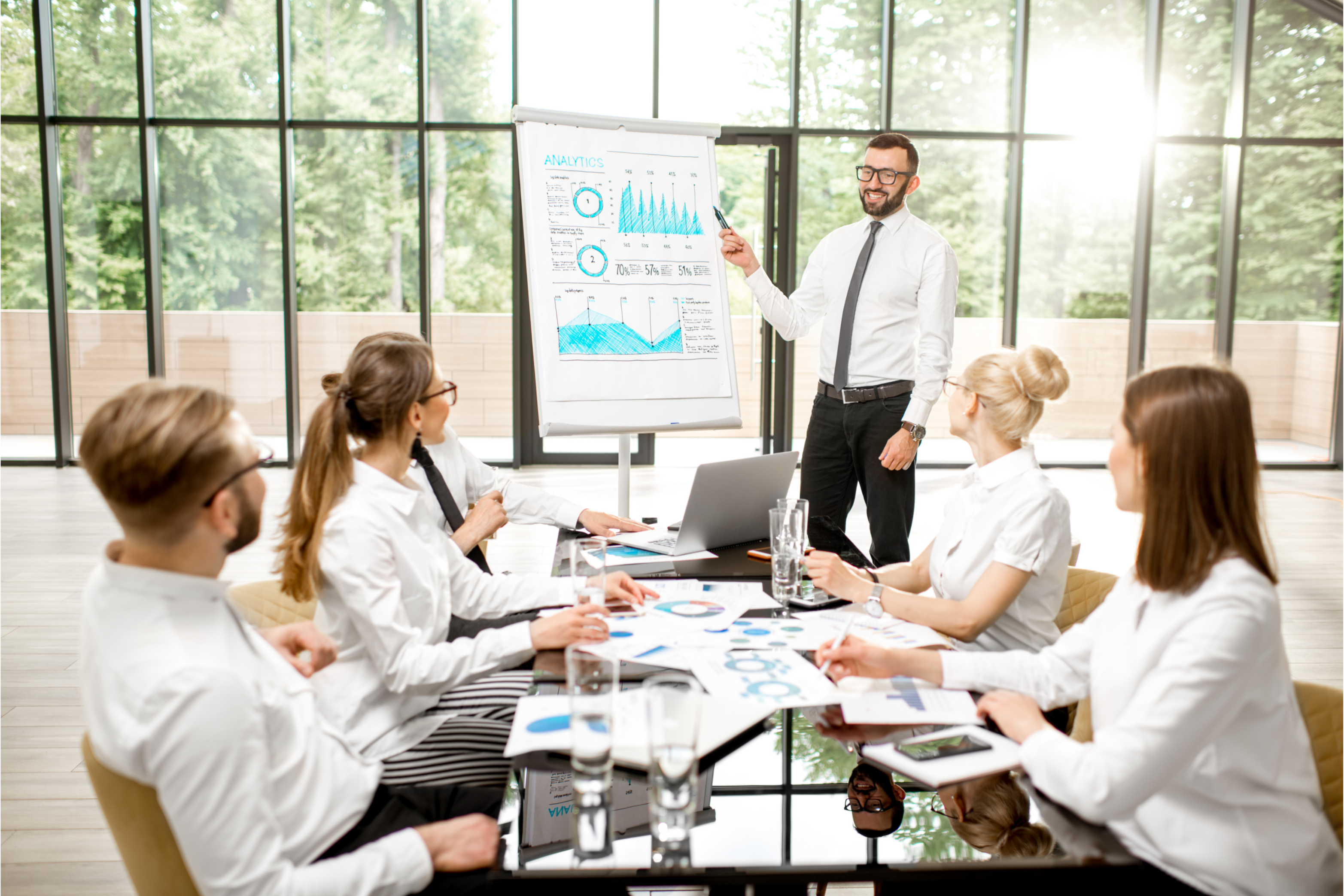 Market researcher showing user research results after recruiting user research participants for a study.