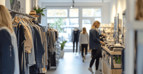 consumers in retail store
