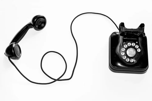 telephone for an in-home interview