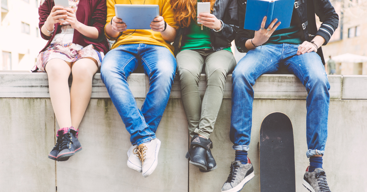 Gen Z using tech
