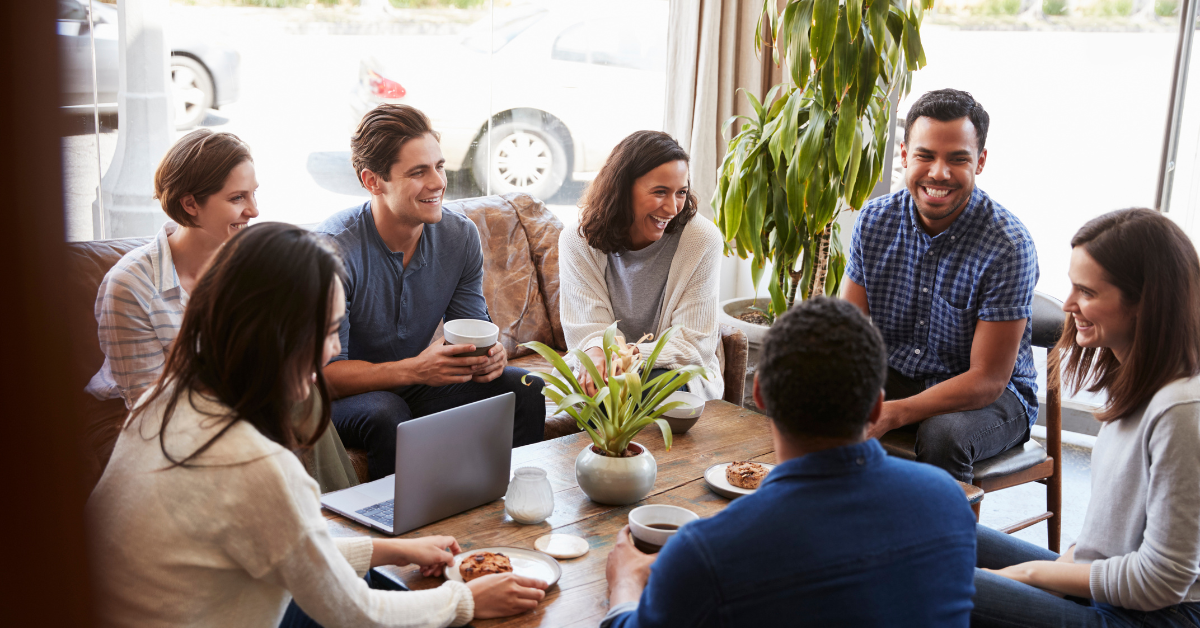 Millennial participants joining focus group session