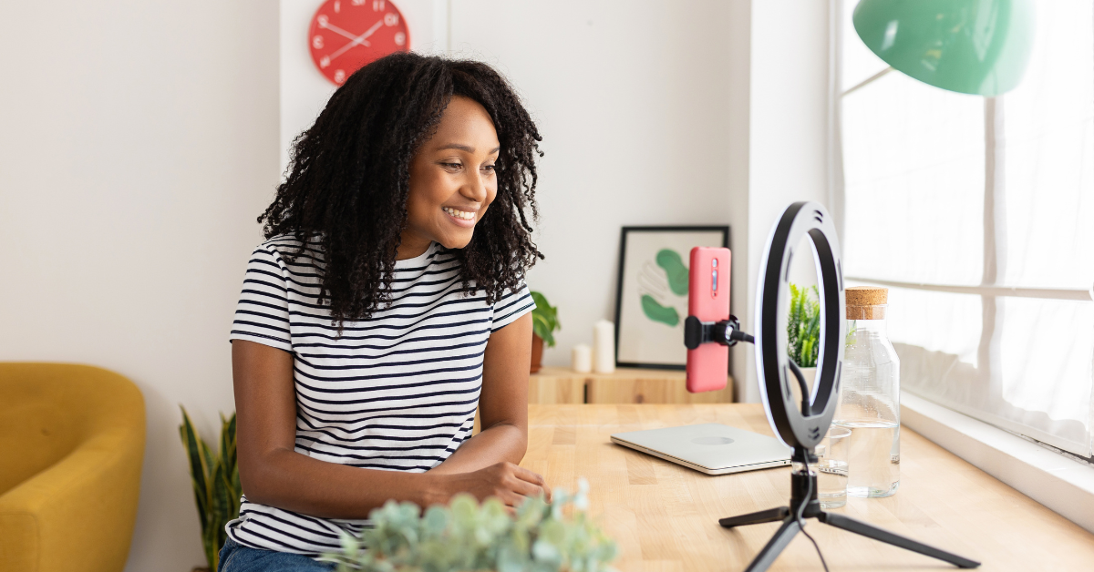 woman completing ethnography in market research
